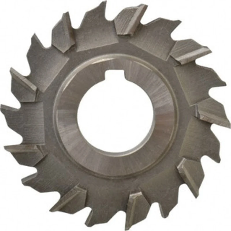 Made in USA 3 Diam x 5/16 Face Width Staggered Tooth Side Milling Cutter 1 Arbor Hole, High Speed Steel, Uncoated, 18...